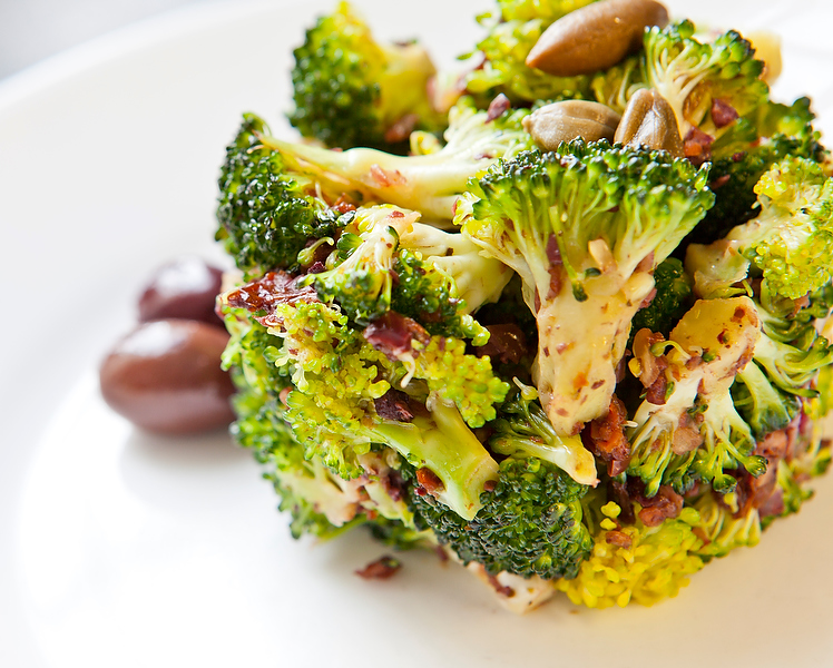 Mediterranean Broccoli Raw Food Photography